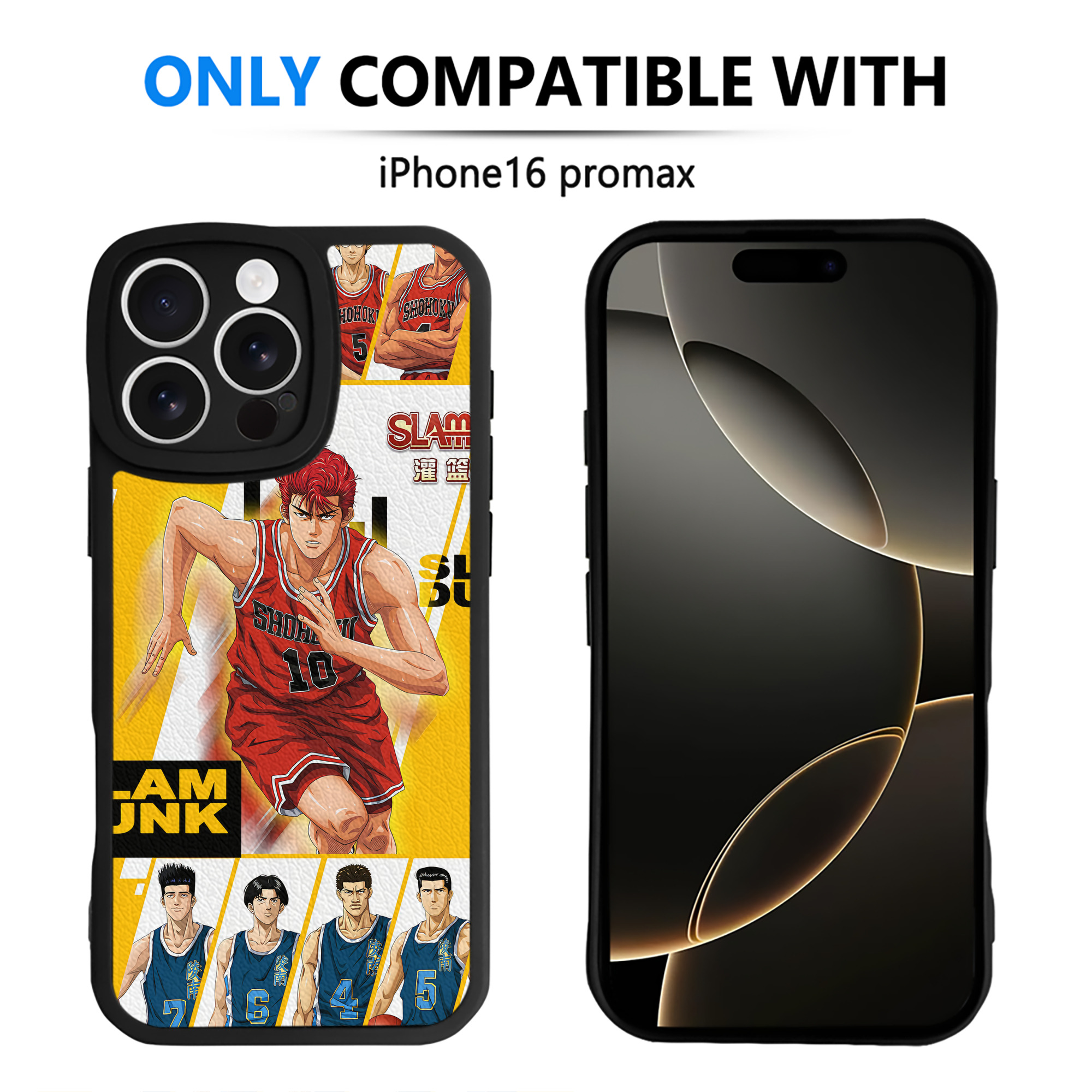 （画像用） SLAM DUNK／スラムダンク 【iPhone 16シリーズ対応】シリコンスマホケース（レザー調） 材質：シリコン